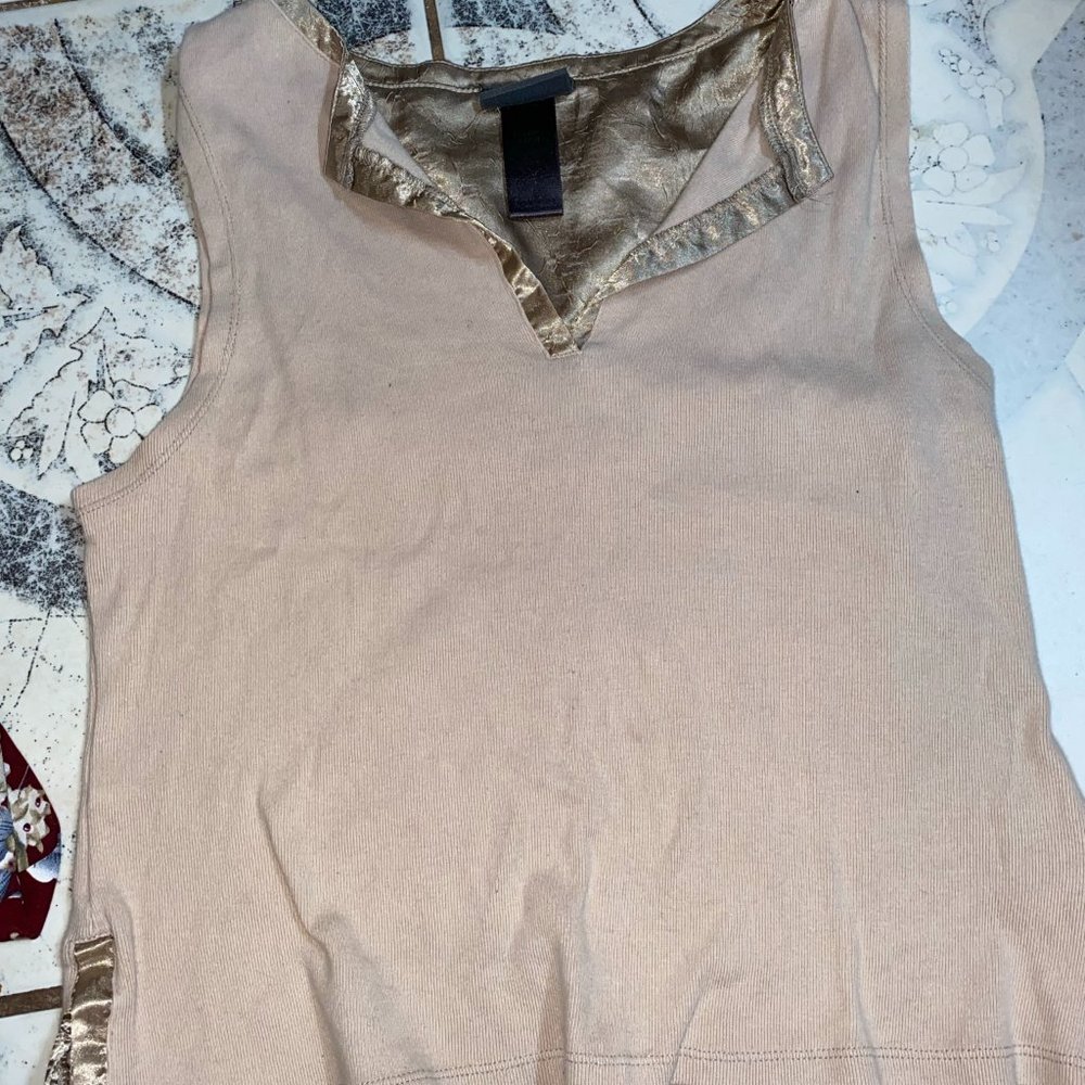 Women's beige tan vest size medium